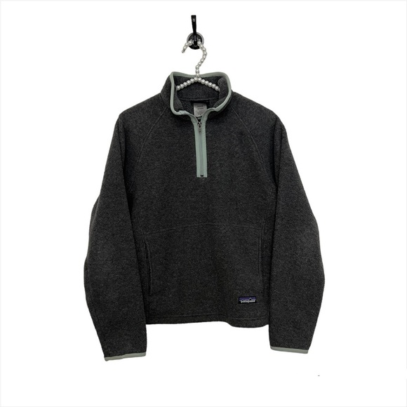 Patagonia Sweaters - Patagonia Synchilla Gray Long Sleeve Half Zip Pullover Sweater Women’s Small